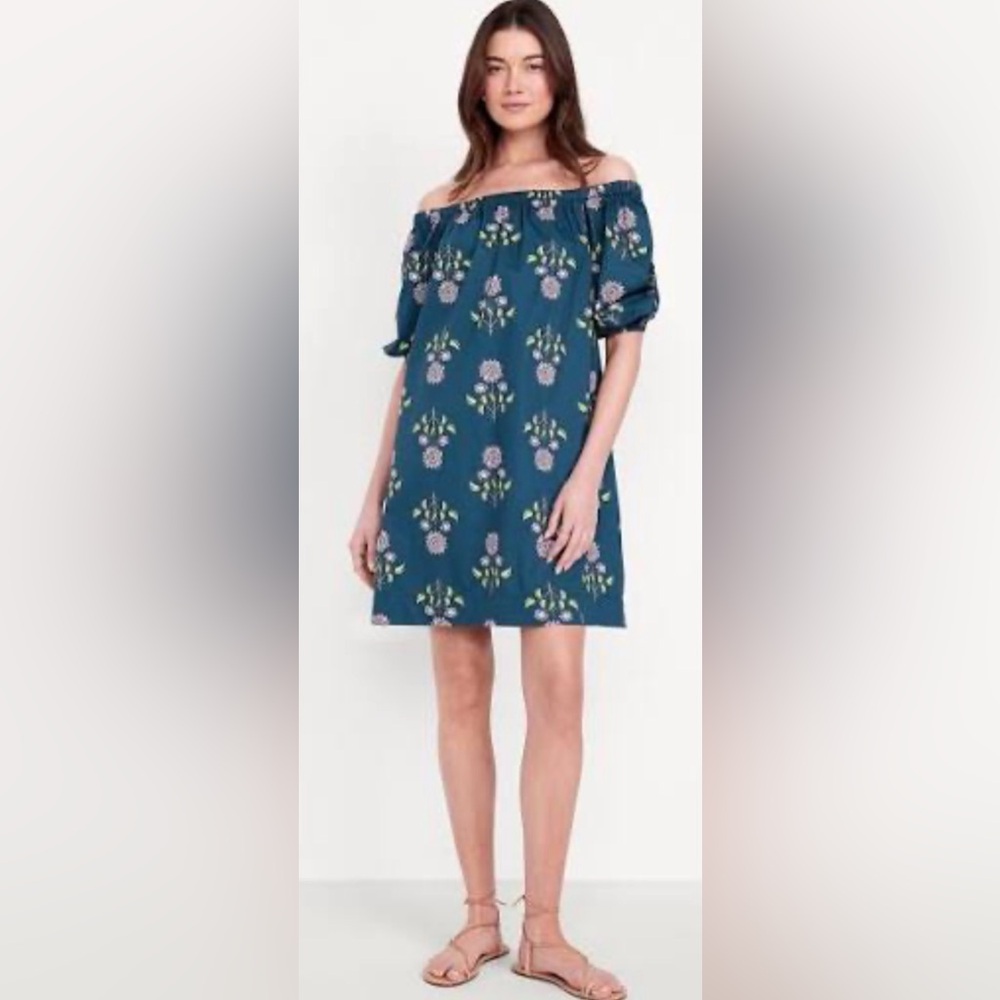 Old Navy Floral Mini Swing Dress